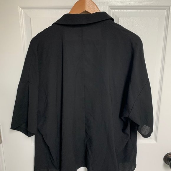 AWARE by Vero Moda L black open front top - Picture 2 of 4